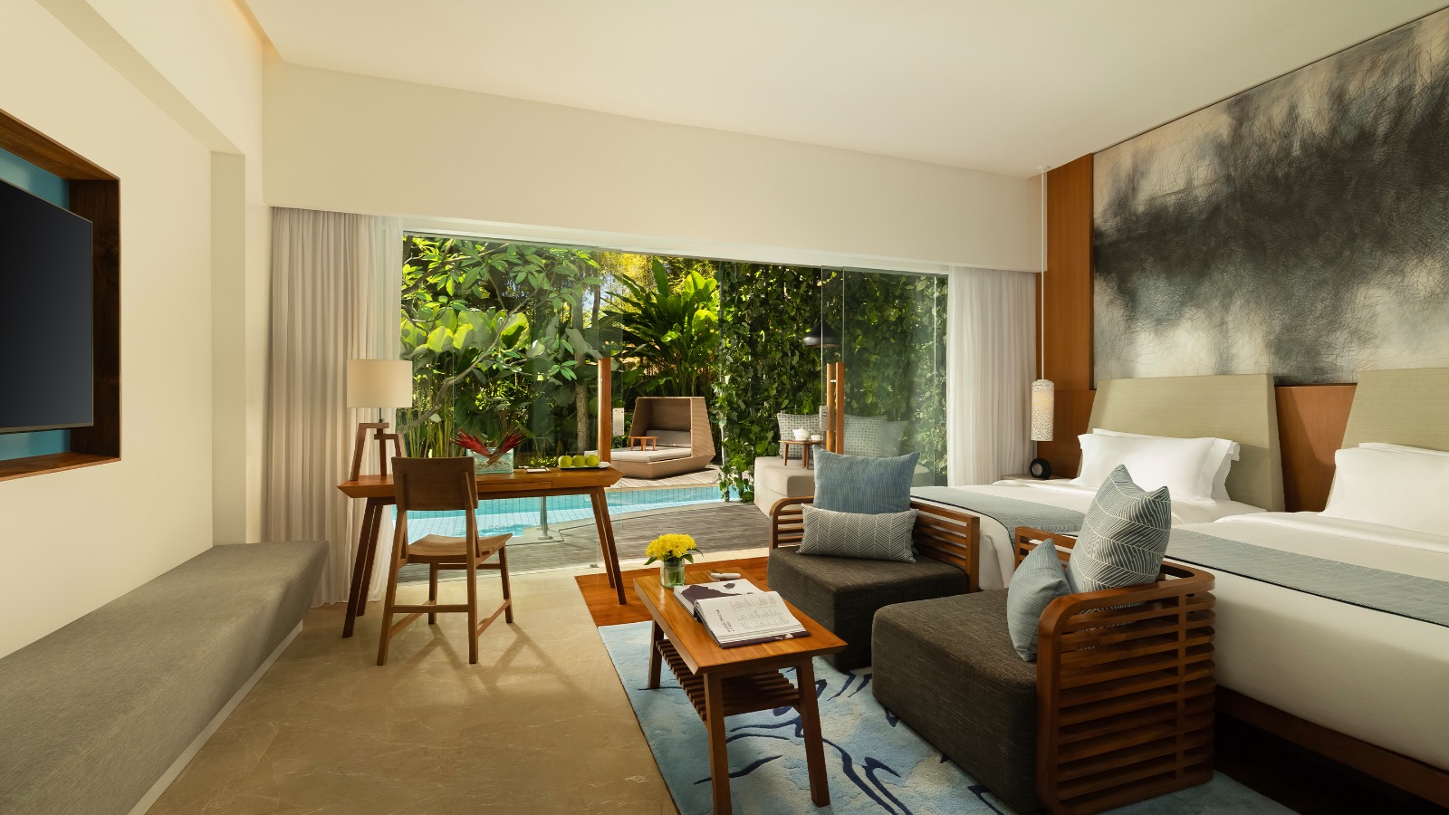 IMPRESSIVE LAGOON POOL SUITE - 2 DOUBLE BEDS